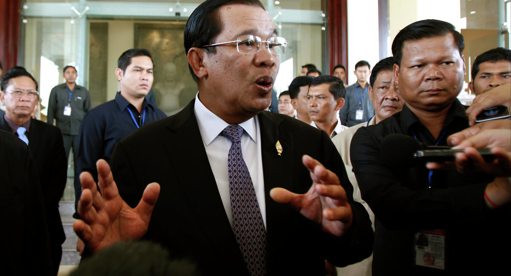 Click to enlarge Cambodian Prime Minister Hun Sen