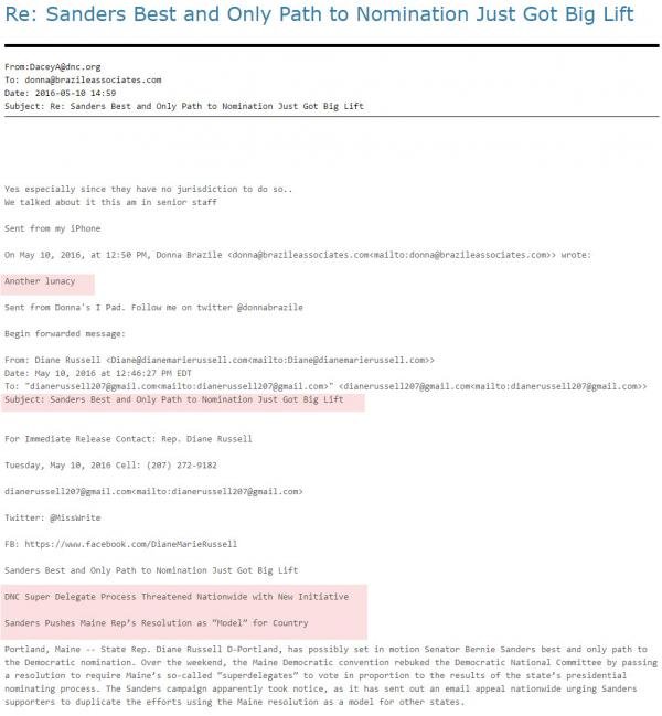 Click to enlarge More leaked DNC emails