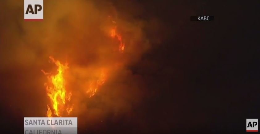 Click to enlarge Santa Clarita wildfire