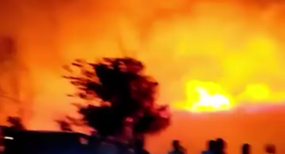 NATO base fire