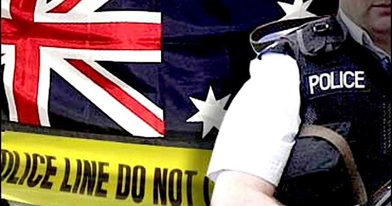 aussie flag, police
