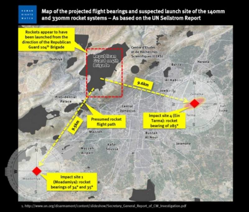 NYT map syria sarin gas attack