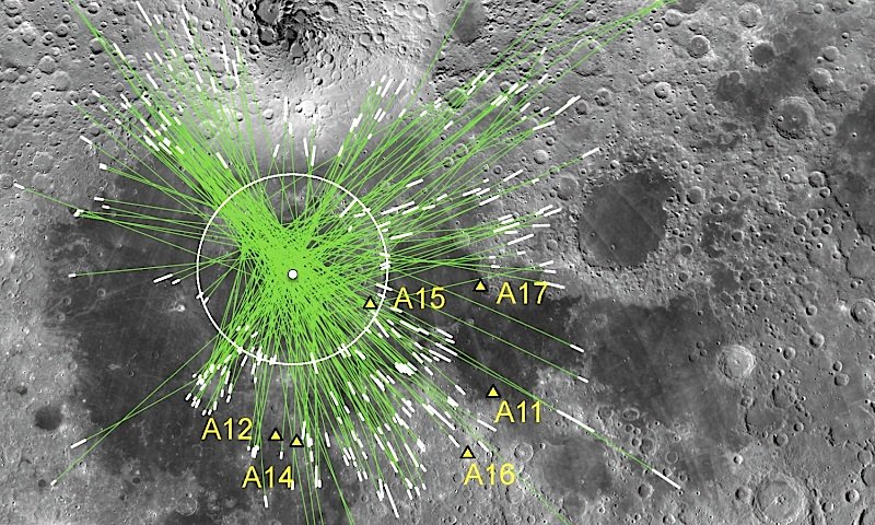 Click to enlarge Debris trajectory