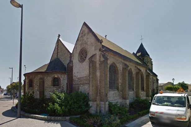 Click to enlarge The situation is reported to have broken out at the Church of the Gambetta in Saint-Etienne-du-Rouvray