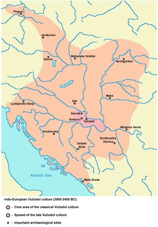 Click to enlarge Map Vučedol culture Croatia