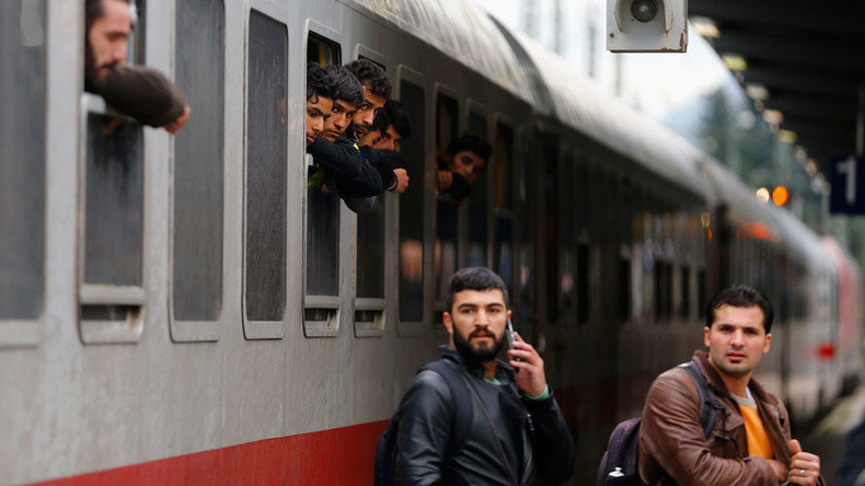 German train station