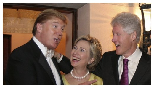 Click to enlarge Trump n Clintons