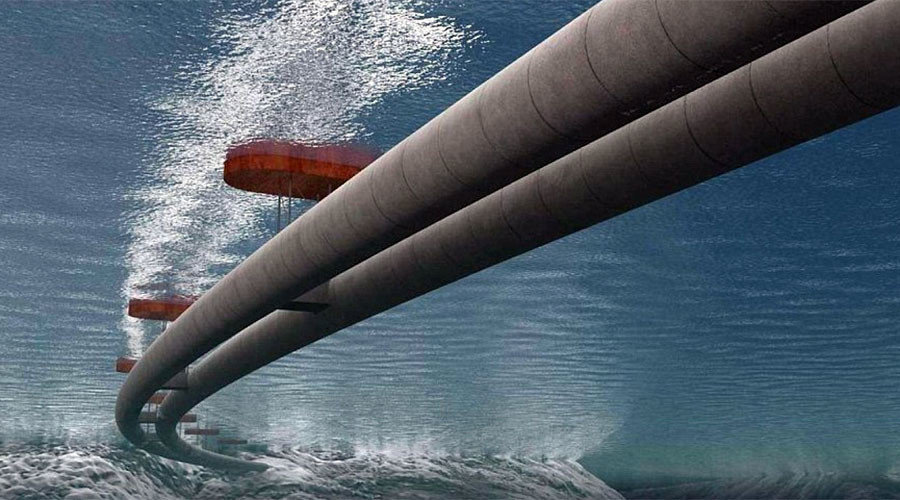 Click to enlarge Norway underwater tunnel