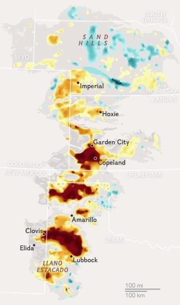 Map ogallala aquifer