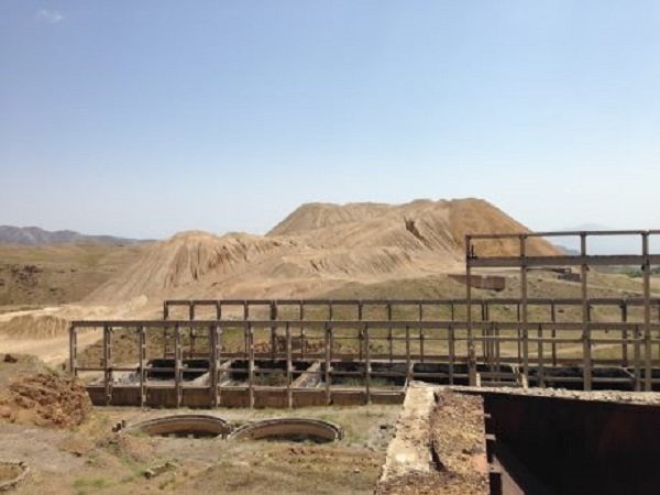 Yellow Hill in Tajikistan