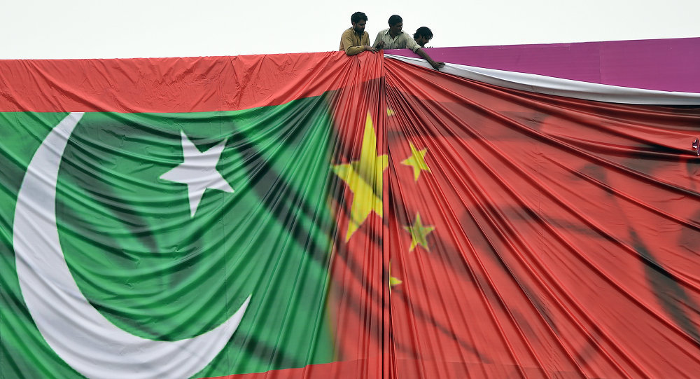Flags of Pakistan and China