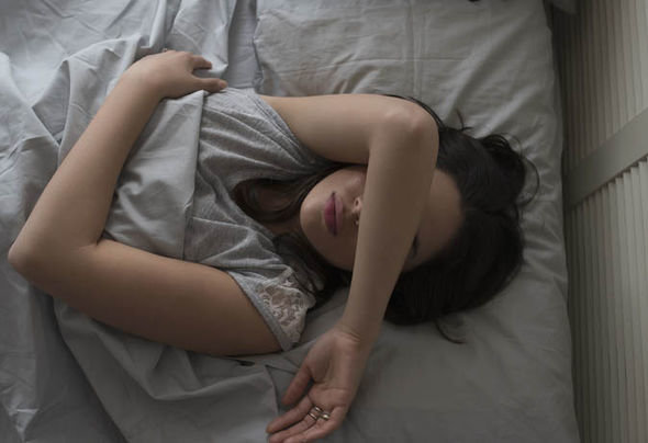 Click to enlarge woman sleeping