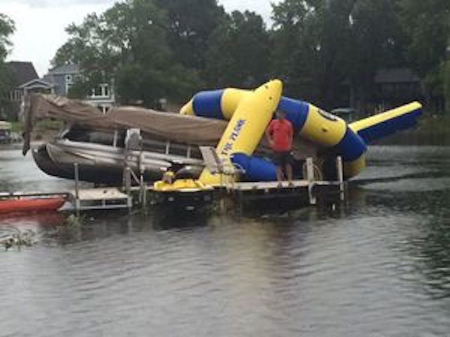 Waterspout damage