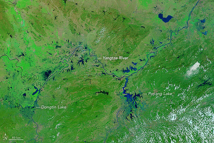 Yangtze River basin, China, 27 March 2016.
