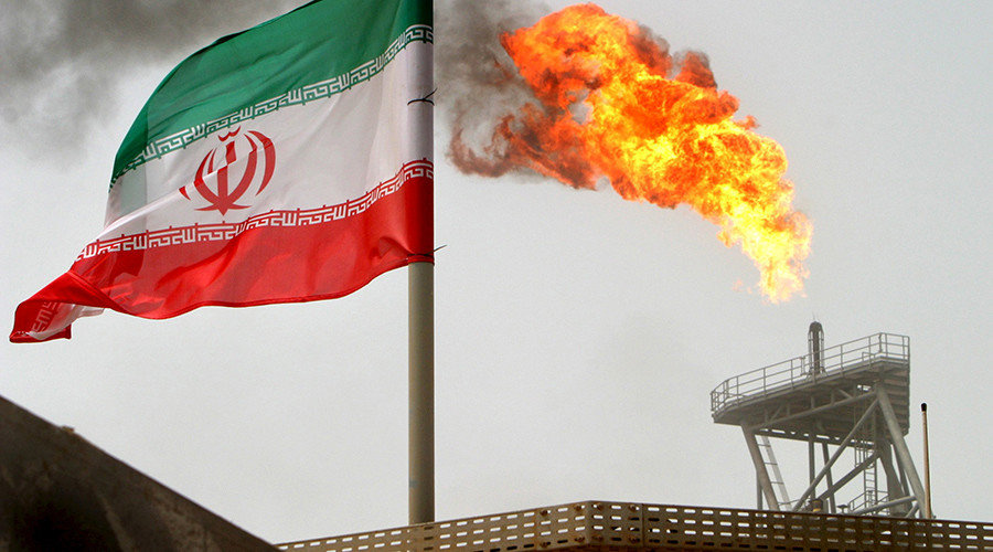 Iran flag oil