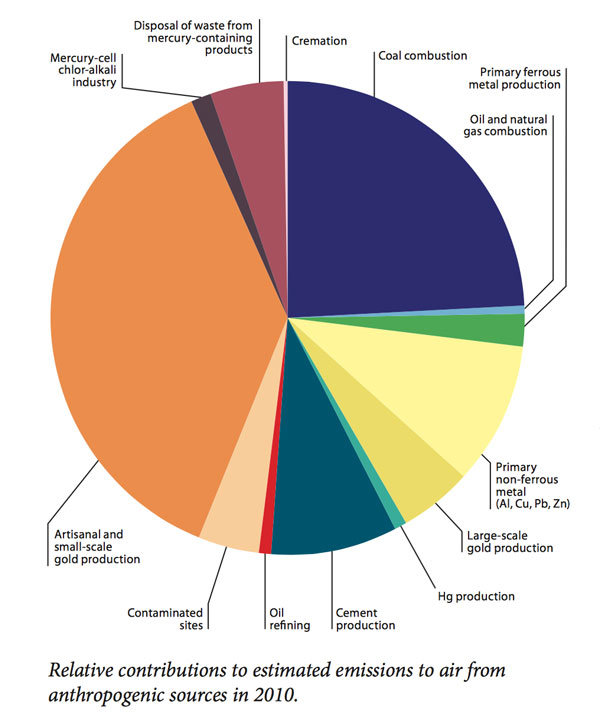 Click to enlarge Global murcury levels pie chart