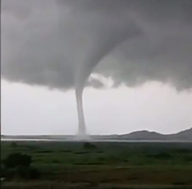 waterspout in Karimnagar, India