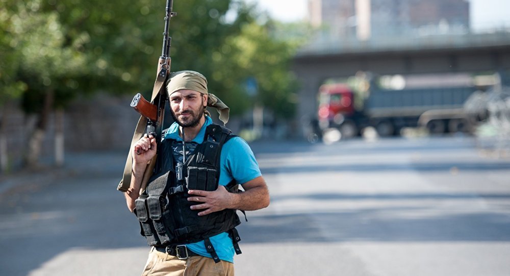 Police station attack in Yerevan