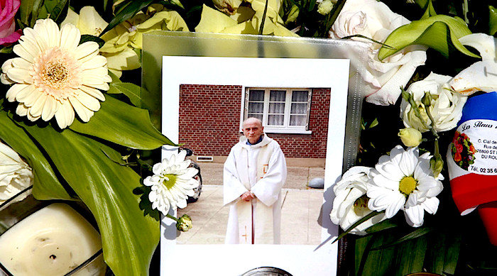 Flowers pic of priest