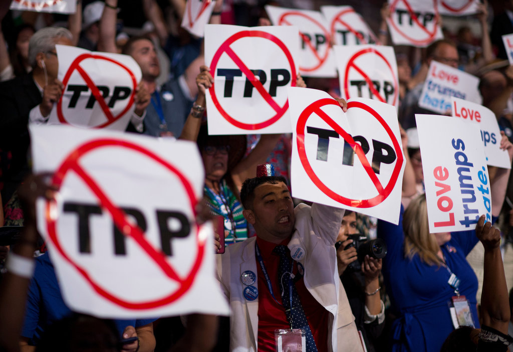 Click to enlarge TPP opposition