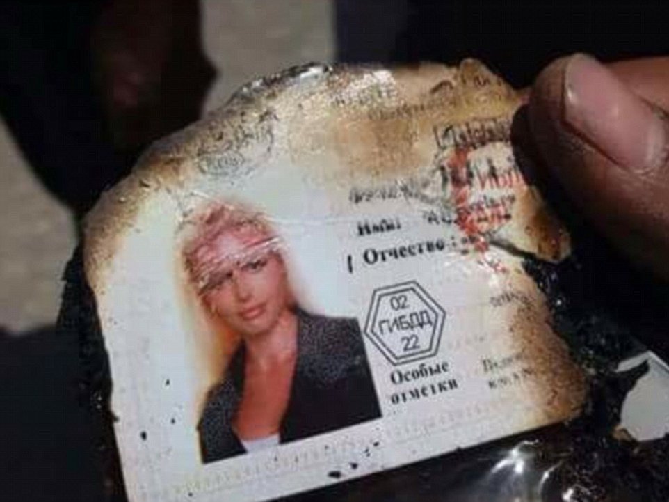 blond woman Russian Helicopter crash