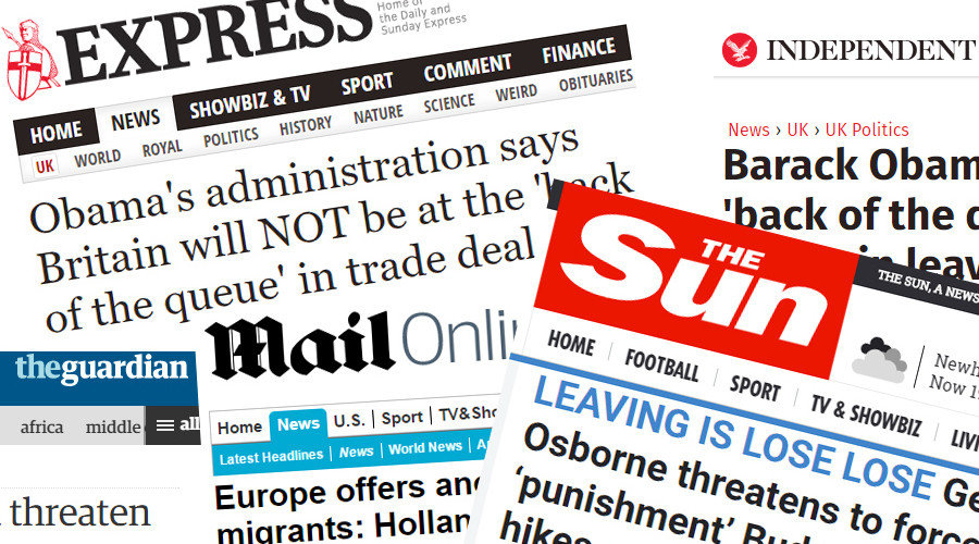 British headlines