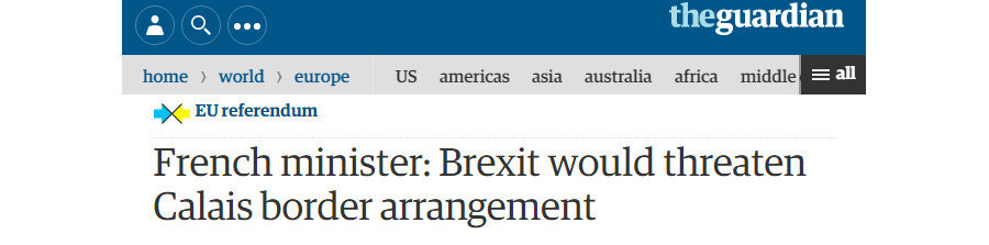Guardian Brexit headline