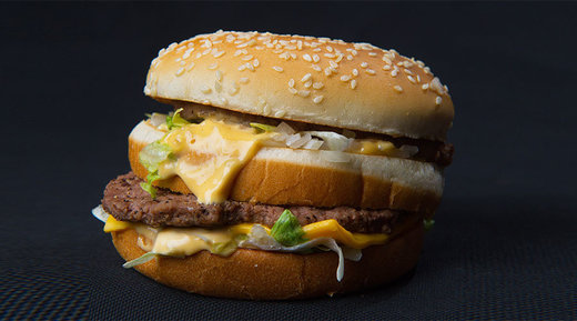Hamburger food diet protein