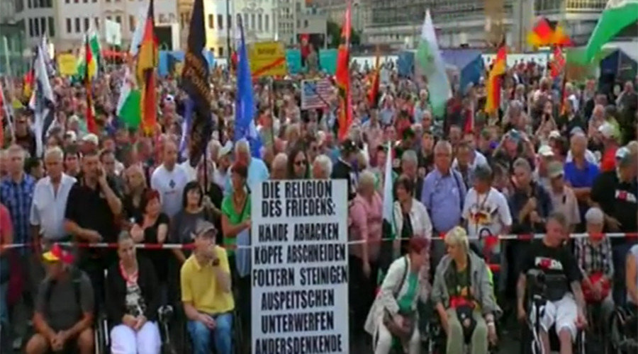 Dresden protestors