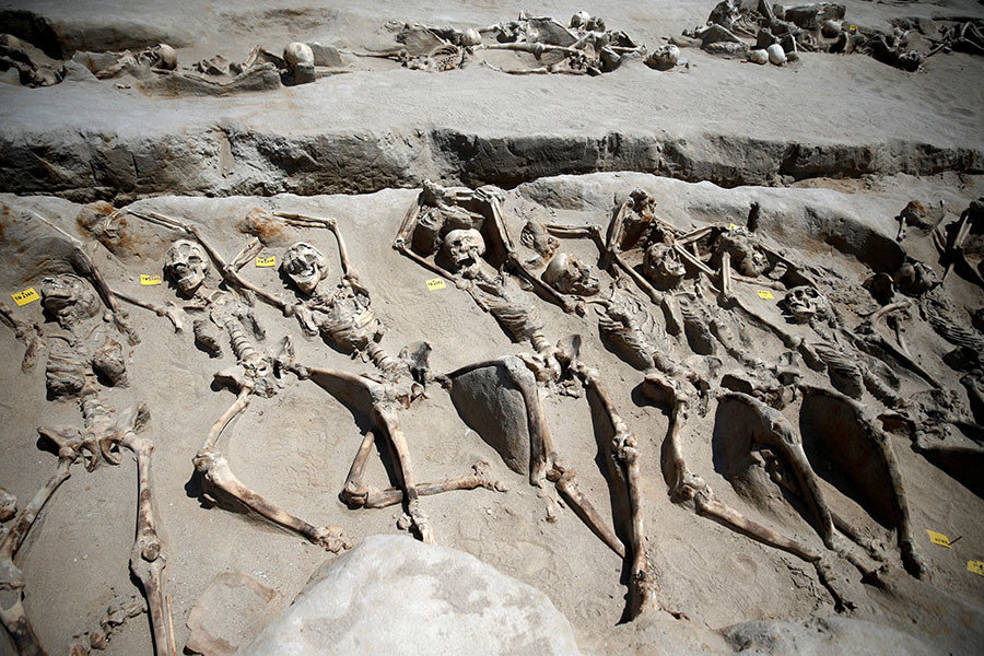 Click to enlarge Athens skeletal remains