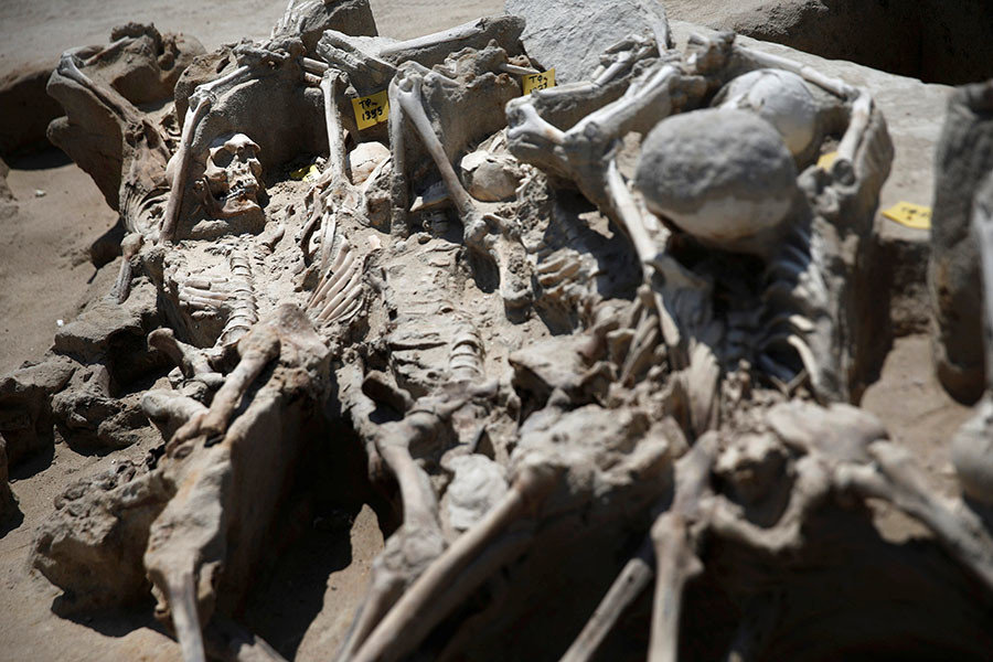 Click to enlarge Ancient Athen skektal remains