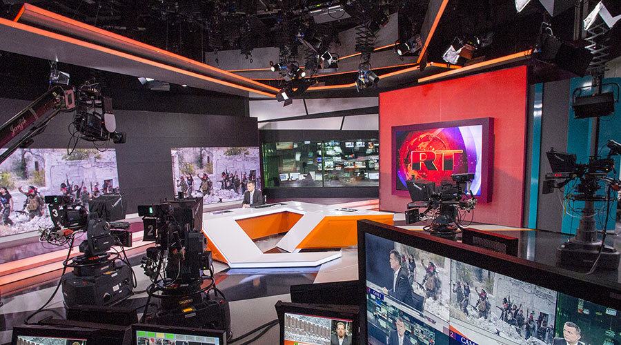 Click to enlarge Russia Today newsroom
