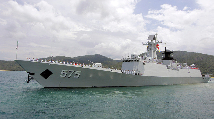 Click to enlarge Chinese naval missile frigate Yueyang