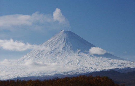 Klyuchevskoy volcano in Russia’s Far East