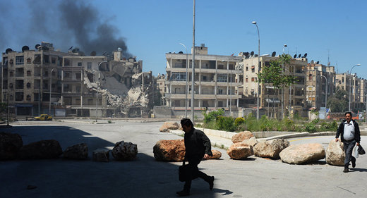 Aleppo shelling