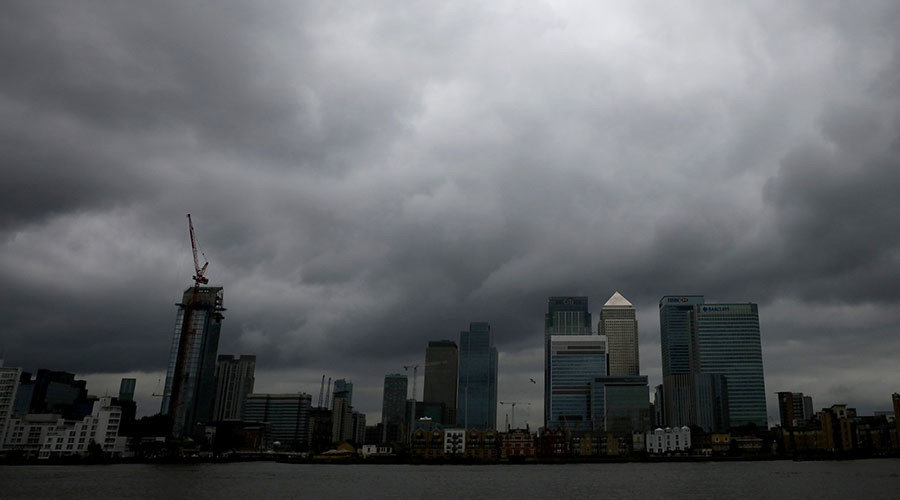 Canary Wharf financial financial district in London