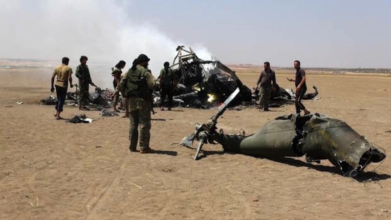 downed russian heli