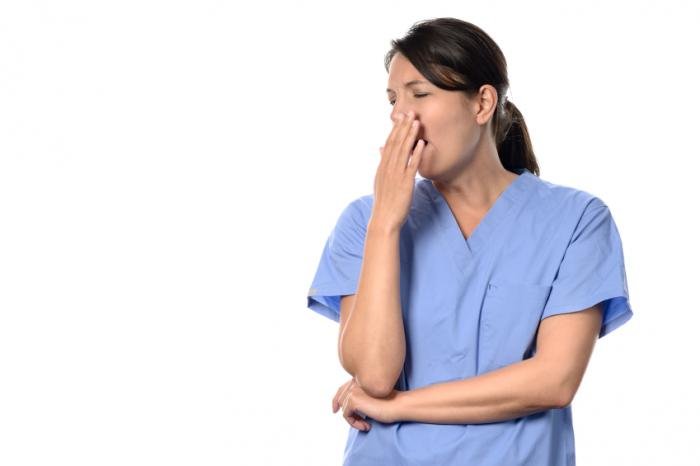 tired nurse