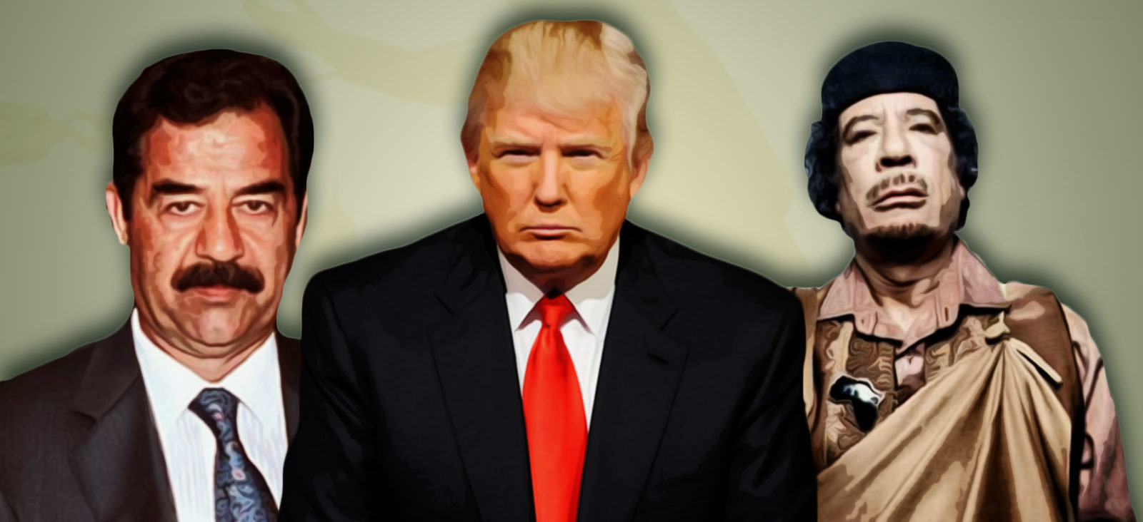 Hussein,Trump,Gaddafi graphic