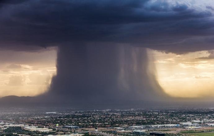 Phoenix microburst