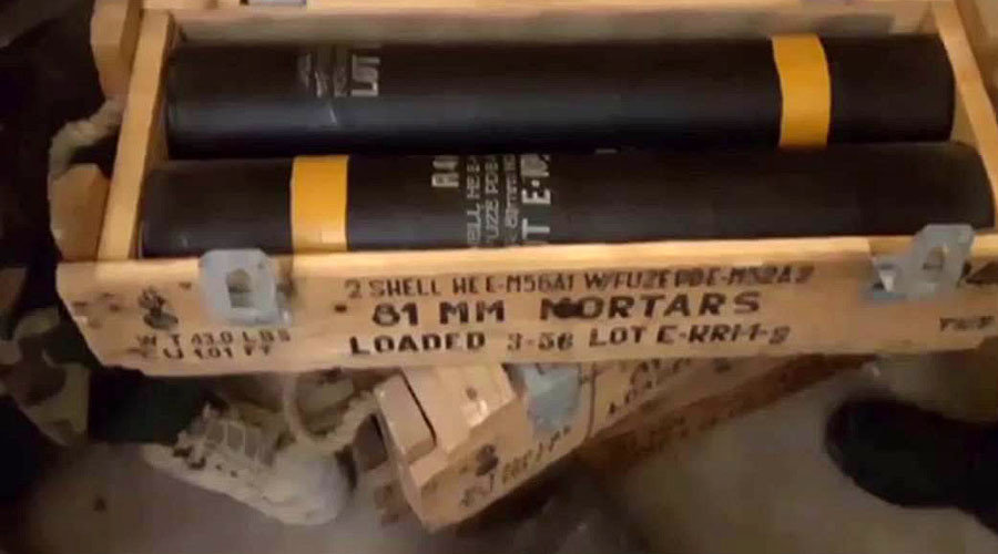 Syrian rebels with US weapons