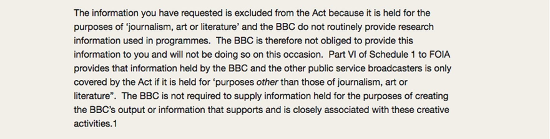 bbc request