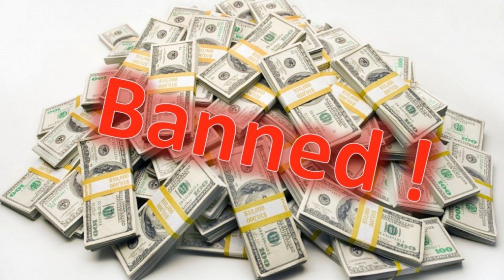 banned cash