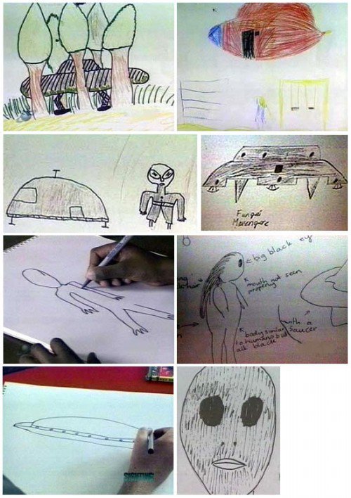 children's alien drawings