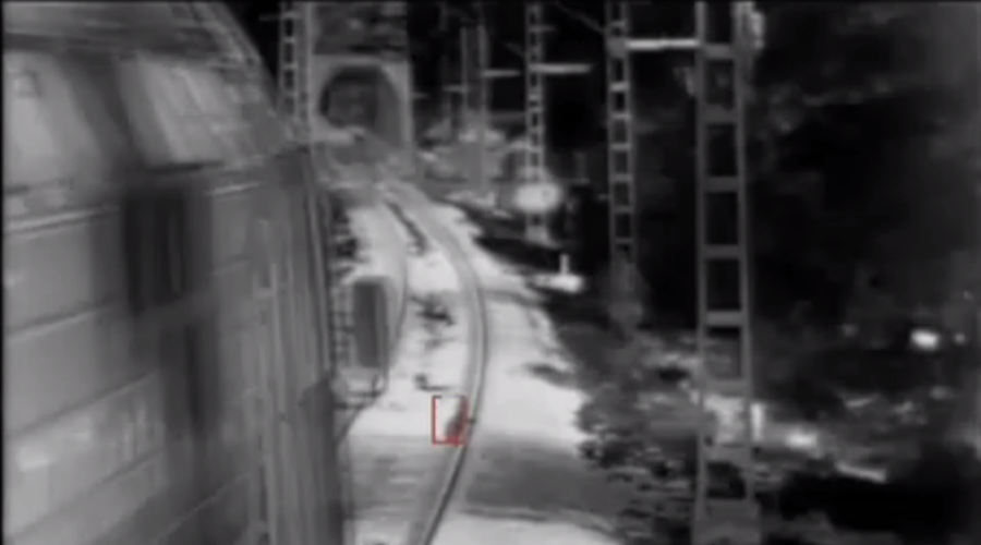 Man saves child from train