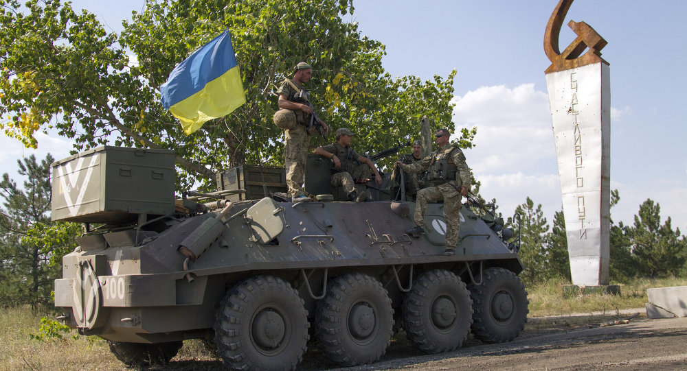 Ukrainian military near Donestk