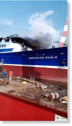 Boat on Fire