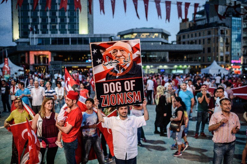 Click to enlarge Pro-Erdogan supporter