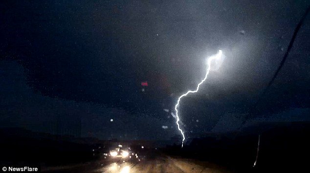 Click to enlarge The storm also brought wind and rain to the Canadian province and its capital city Winnipeg