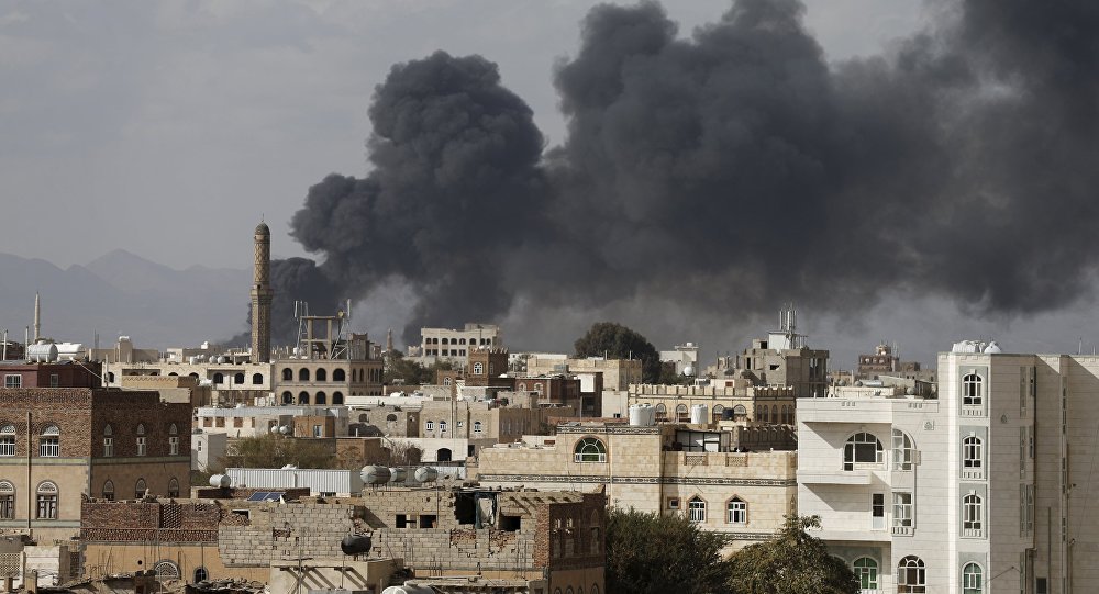 Sanaa bombed by Saudi Arabia